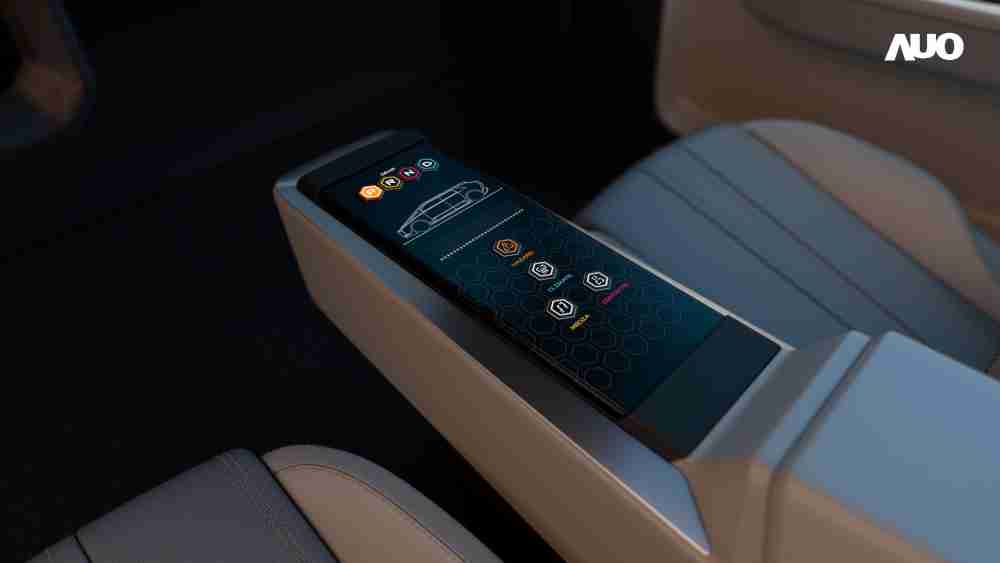 尊龙集团以人性化设计打造多变形态中控显示(Morphing Center Control)，，，不使用时仅平面显示信息，，进行操作时，，显示器则会动态隆起，，，转变成3D实体按钮，，，，并有触觉回馈，，展示人机互动新体验